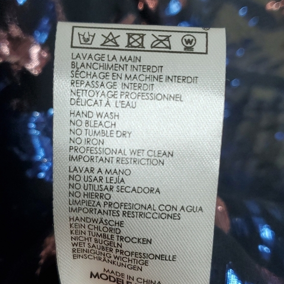 Maje Metallic Jacquard Blouse Size 3/Large NWT - Picture 6 of 7